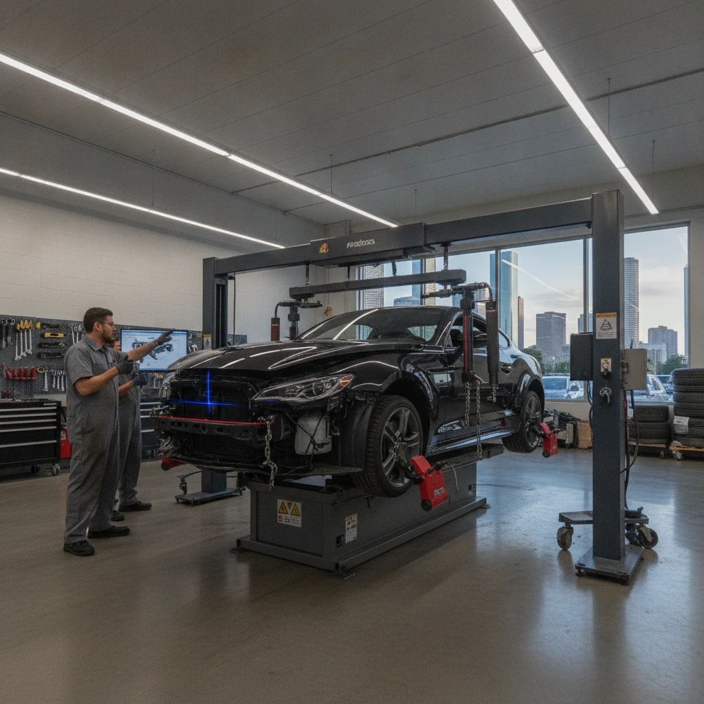 car frame straightening repair — Auto1StopShop, Houston auto body & collision