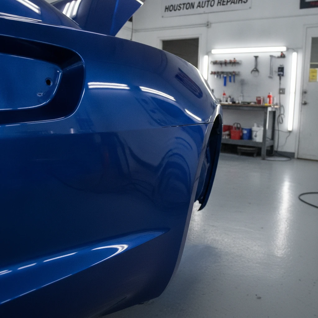 car paint color matching — finished result at Auto1StopShop in Houston